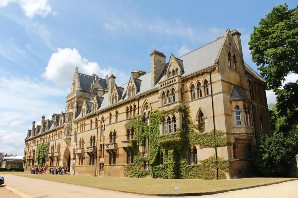 Historic Oxford University building, representing higher education opportunities.